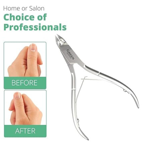 Título optimizado: Cortador de Cutículas Profesional de Acero Inoxidable con Cuchillas Afiladas y Doble Resorte para Manicura y Pedicura