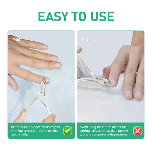 Título optimizado: Cortador de Cutículas Profesional de Acero Inoxidable con Cuchillas Afiladas y Doble Resorte para Manicura y Pedicura