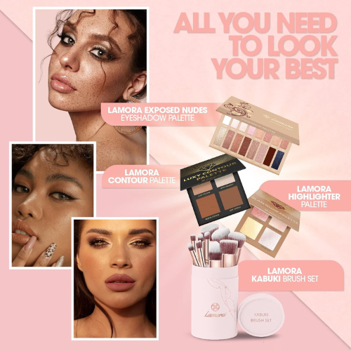 Título optimizado: Kabuki - Juego de 10 Brochas de Maquillaje para Base, Rubor, Corrector y Contorno, Cerdas Sintéticas de Alta Calidad