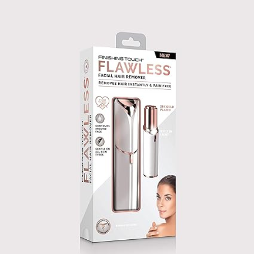Título optimizado: Finishing Touch Flawless – Removedor de Vello Facial sin Dolor para Mujer, Rose Gold