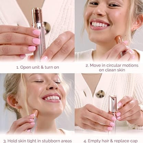 Título optimizado: Finishing Touch Flawless – Removedor de Vello Facial sin Dolor para Mujer, Rose Gold