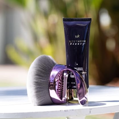 Optimized Product Title: Westmore Beauty Blend & Blur – Cepillo Kabuki Corporal para Bronceado y Maquillaje