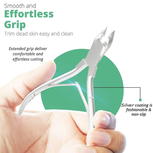 Título optimizado: Cortador de Cutículas Profesional de Acero Inoxidable con Cuchillas Afiladas y Doble Resorte para Manicura y Pedicura