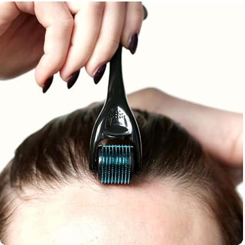 Título optimizado: ROSELYNBOUTIQUE Derma Roller de Titanio para Cabello, Barba, Cara y Cuerpo, 540 Agujas Microneedles 0.010 in, para Hombres y Mujeres